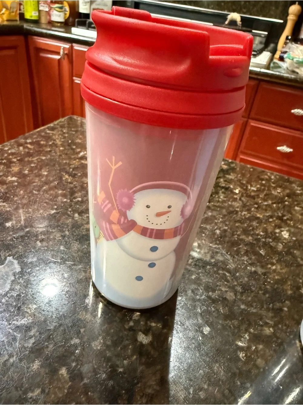 Fun Holiday Penguin and Snowman Travel Tumblers